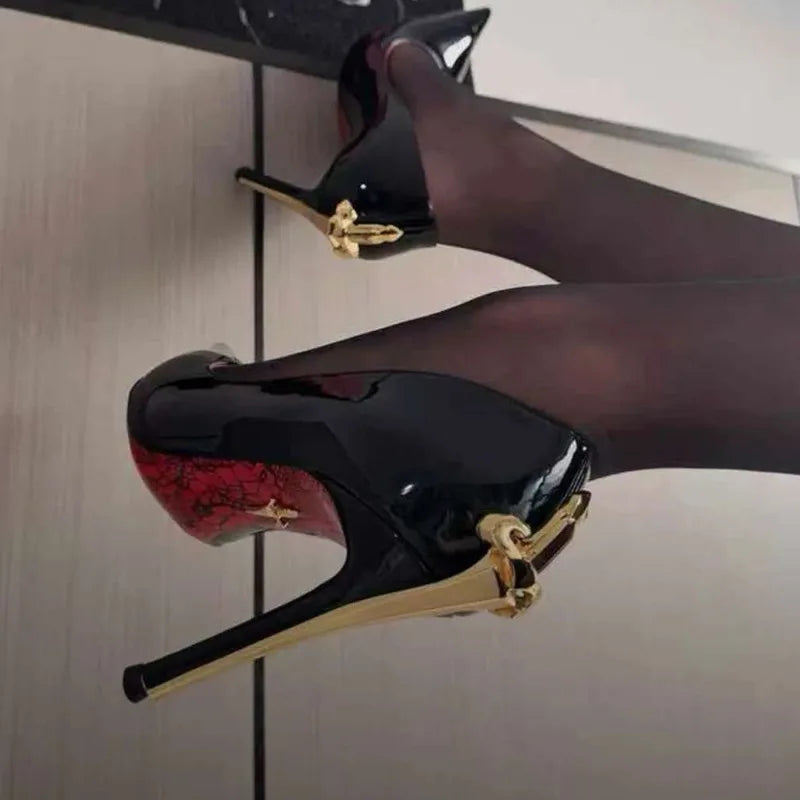AIERTU  -  Nobility Women's Shoes Luxury Metal Decoration High Heels for Woman Exquisite Model Casual Shoes Designer Shoes Zapatos De Mujer Aiertu