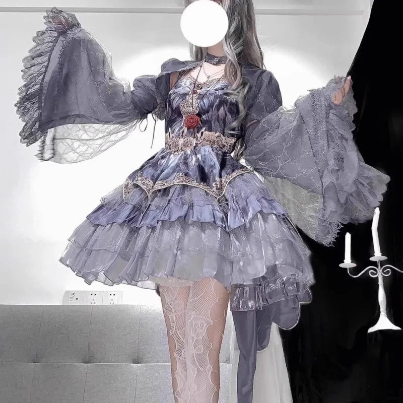 AIERTU  -  Full Lolita Swan Dance lolitaLolitaCake Princess Dress Aiertu