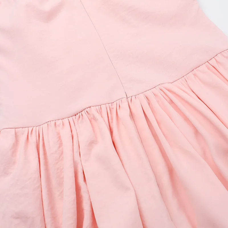 AIERTU  -  Sexy Flower Tube Top Dress Summer New Waist Fishbone Skirt Aiertu