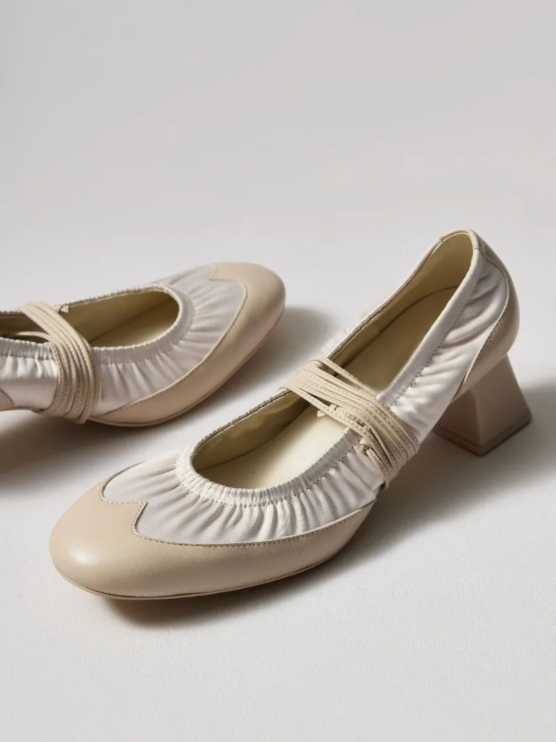 AIERTU  -  Retro Women's Mary Jane Shoes Exquisite Round Head High Heels for Woman Elegant French Casual Shoes Designer Shoes Zapatos Mujer Aiertu