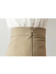 Aiertu Black Women Ruched Vintage Skirt Elegant French Casual High Waist Streetwear Office Ladies Trumpet Female Party Court Skirt Y2k Aiertu