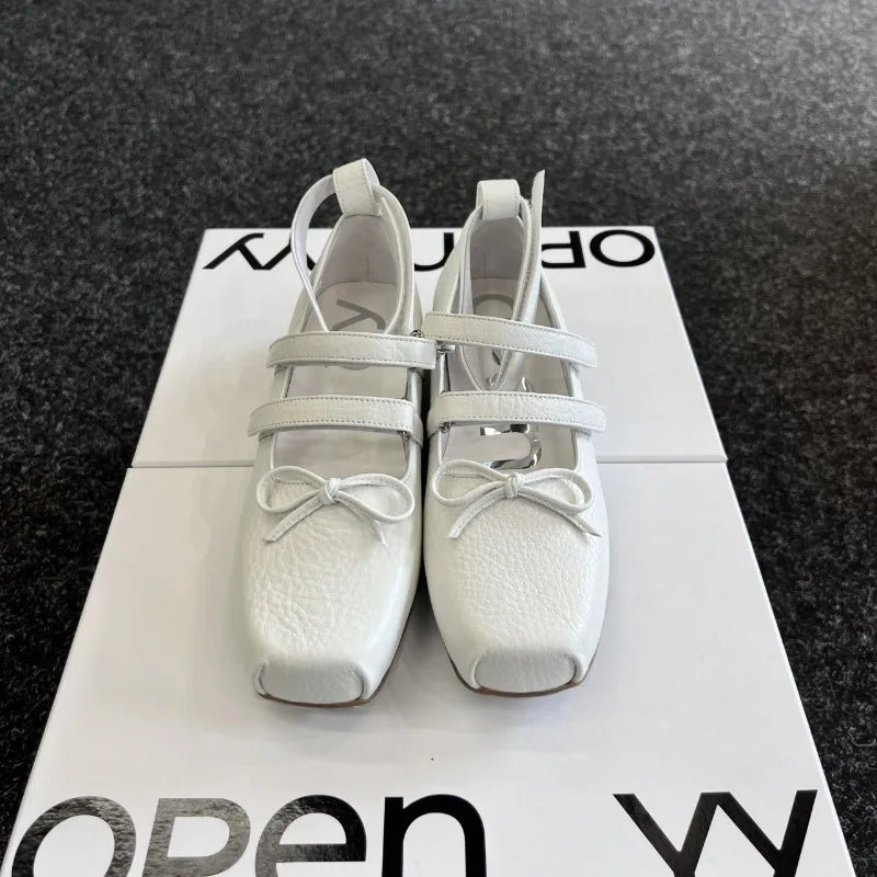 AIERTU  -  New Women Mary Jane Shoes Exquisite Ballet Casual Shoes for Woman Fashion Square Head Sneakers Designer Shoes Zapatos Mujer Aiertu