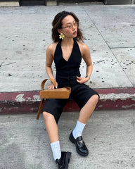 AIERTU  -  Women's Casual Shorts New Summer Black Cropped Simple Shorts Fashionable Capable Commuter Personality Ladies Shorts Aiertu