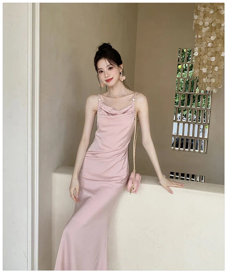 Aiertu Sexy Summer Women Spaghetti Strap Bodycon Party Dress Sleeveless Casual Solid Chic Evening Club Birthday Vestidos Female Clothes Aiertu