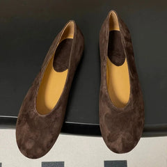 AIERTU  -  Retro Women's Mary Jane Shoes Exquisite Suede Casual Shoes for Woman Comfort Shallow Flat Shoe Designer Shoes Zapatos De Mujer Aiertu