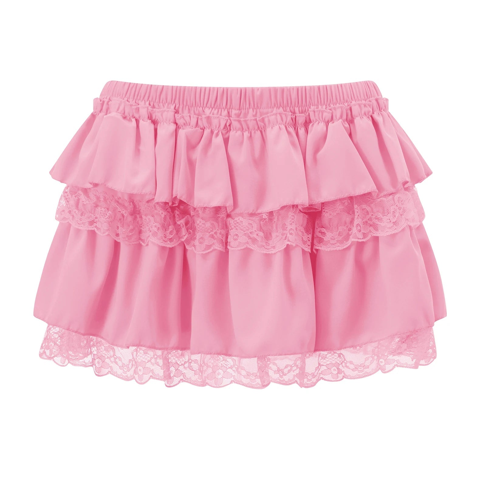 AIERTU  -  Womens y2k Kawaii Harajuku Layered Mini Skirt Lace Trim Low Waist A-Line Tiered Ruffle Skirt Casual Summer Skirts Streetwear Aiertu