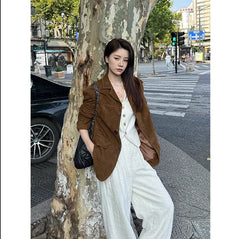 Aiertu Winter Korean Style Leather Jacket Women Casual Warm Loose Elegant Coats Female Fashion Office Lady Casual Moto Jackets Y2k Aiertu
