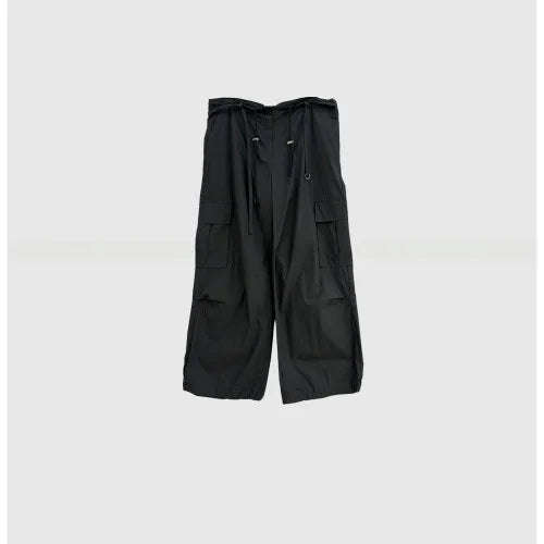 AIERTU  -  Casual High Waist Side Pocket Leather Pants Korean Style Chic Daily Wear Summer Women's Fashion High Waist Trousers Aiertu