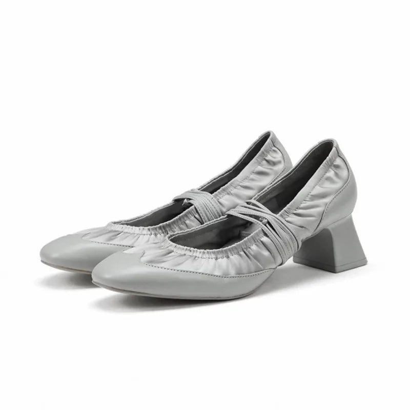 AIERTU  -  Retro Women's Mary Jane Shoes Exquisite Round Head High Heels for Woman Elegant French Casual Shoes Designer Shoes Zapatos Mujer Aiertu