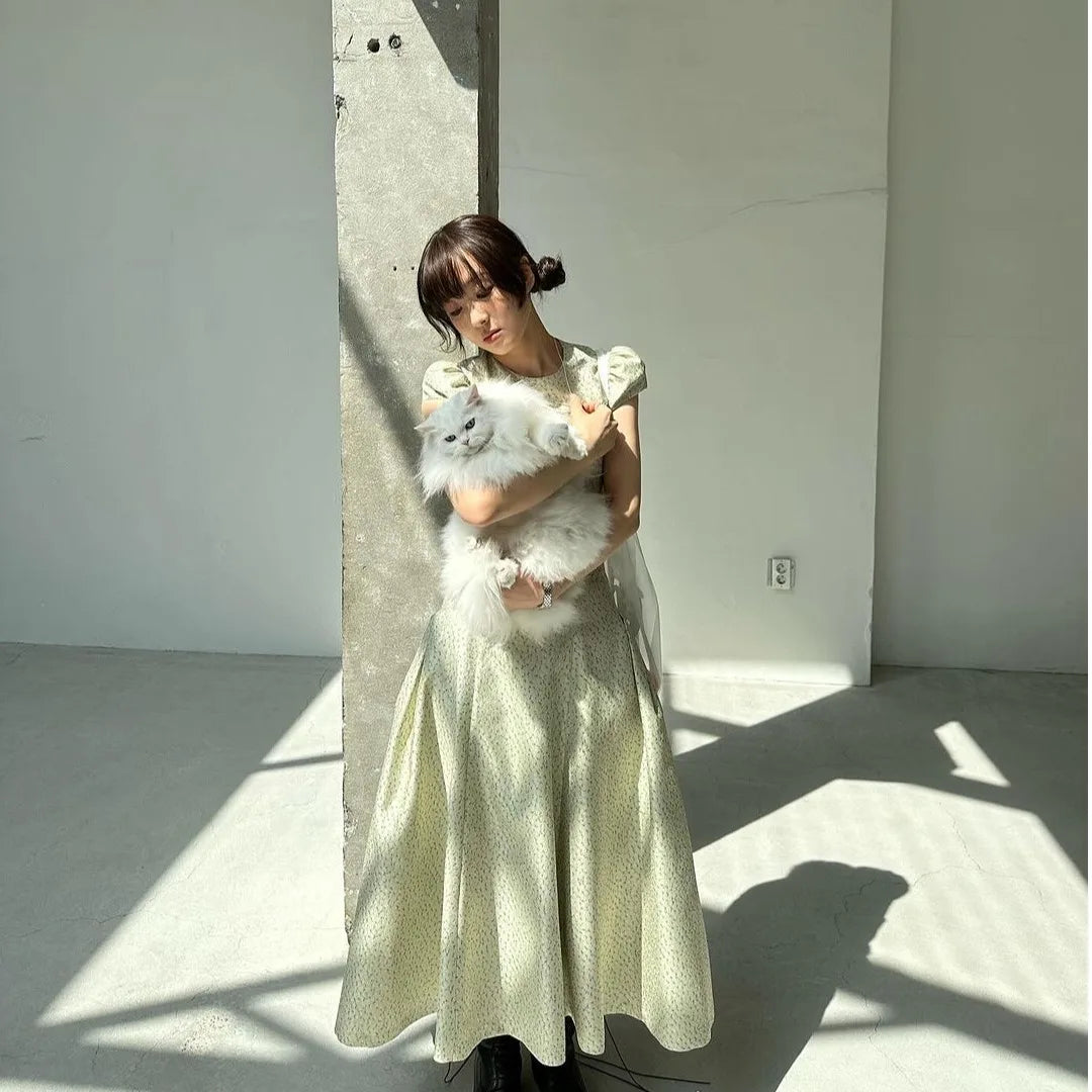 AIERTU  -  Korean Style Sweet Floral Print Top And Half Skirt Set Women's Slim Fit Shirt Short Sleeve Casual Fashion Summer Outfit Aiertu