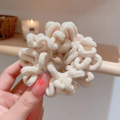 Aiertu Autumn Winter New Sweet Plush Soft Girls' Women Pompom Hair Ties Elastic Hair Band  Ropes  Accessories Headwear aiertu