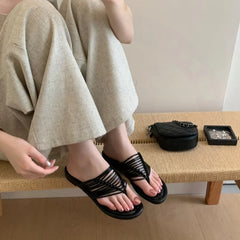 AIERTU  -  Retro Women's Shoes Exquisite Round Head Platform Slippers for Woman Fashion Vacation Casual Shoes Designer Shoes Zapatos Mujer
