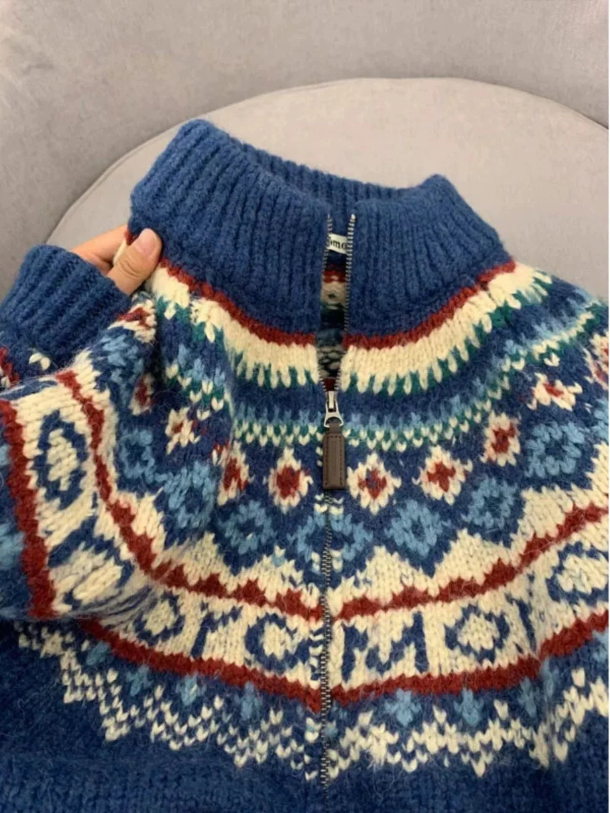 Japanese Retro Thicken Knitted Cardigan Women Turtleneck Sweater Autumn Winter Loose Soft Warm Coats Women's Knitwear Tops Aiertu