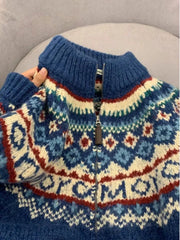 Japanese Retro Thicken Knitted Cardigan Women Turtleneck Sweater Autumn Winter Loose Soft Warm Coats Women's Knitwear Tops Aiertu