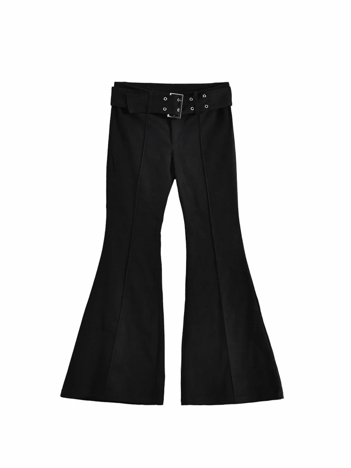 Aiertu Women's Black Flare Pants Y2k Retro Emo 2000s Streetwear Fashion Trousers Harajuku Wide Yoga Pants 90s Aesthetic Clothes aiertu