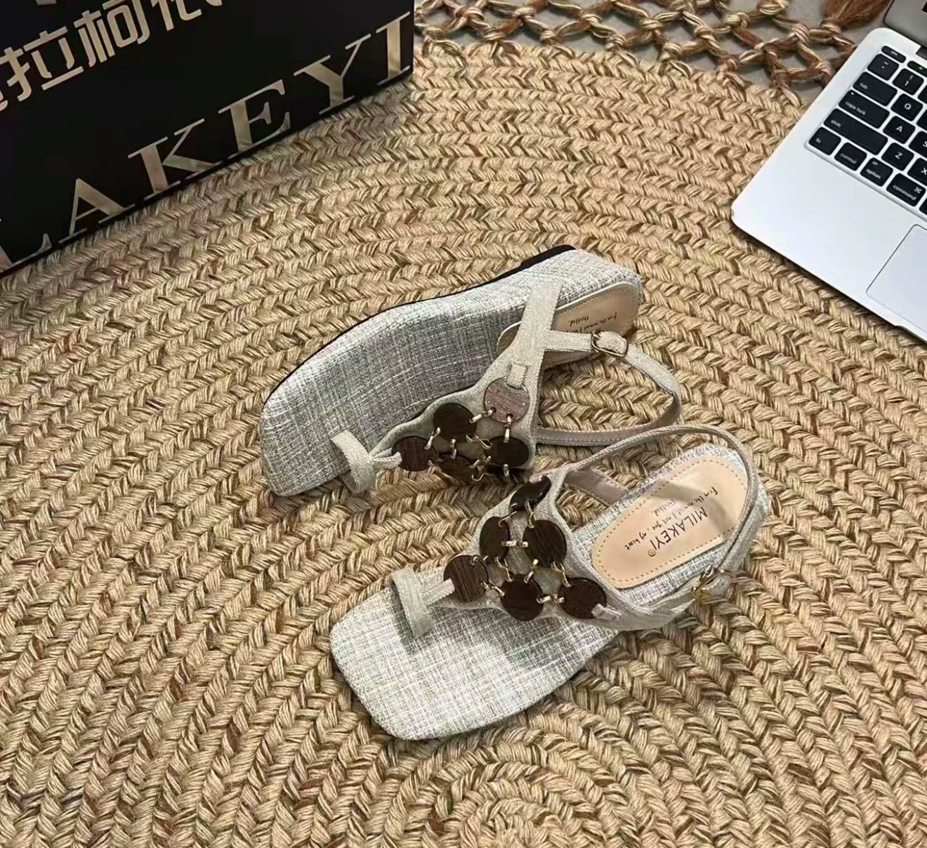 AIERTU  -  Women's Wedge Sandals Summer New Flat Comfort Sandals Fashion Trendy and All-match Beach Women's Shoes Sandalias De Mujer Aiertu