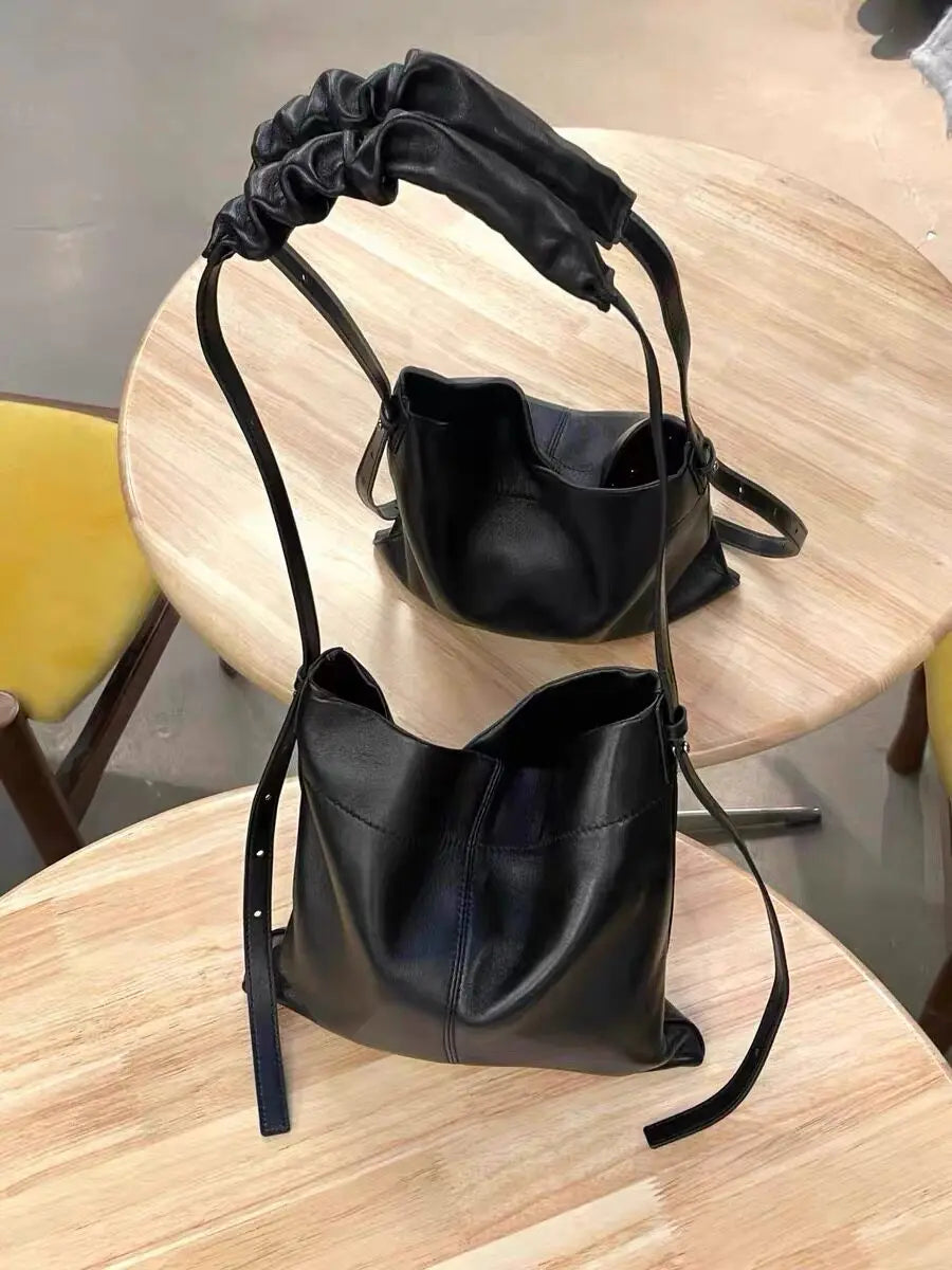 AIERTU  -  Women's New Tote Bags Versatile Commuting PU Shoulder Large Capacity Crossbody Bucket Bag Aiertu