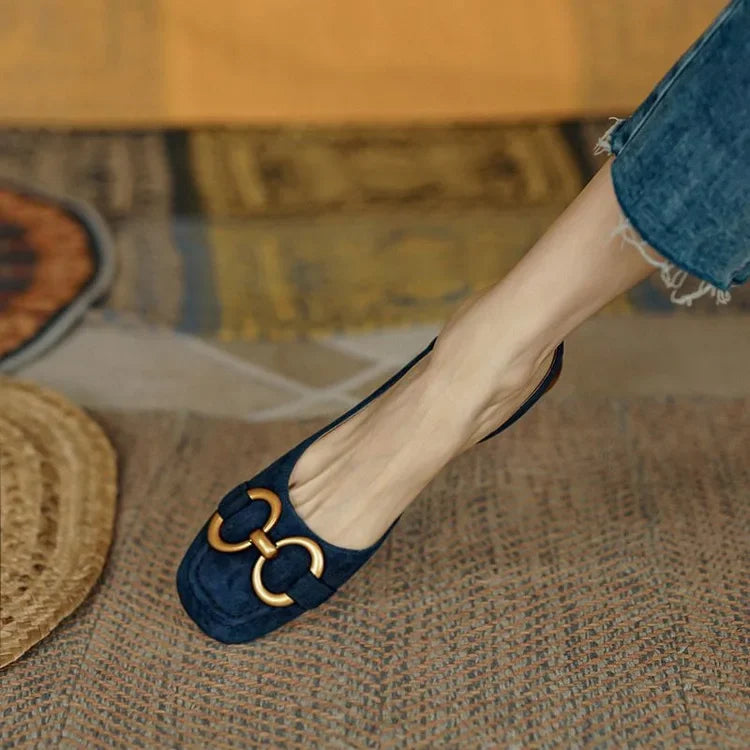 Aiertu  French Vintage Women Sandals Summer 2023 New Elegant Low Heel Shoes Lazy Casual Muller Shoes Designer Women Shoes Aiertu