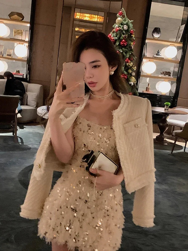 Aiertu Sexy Strap Y2k Mini Dress Party Casual 2024 Summer Long Sleeve Vintage Fashion Dress Woman One Piece Dress Korean Slim Design Aiertu