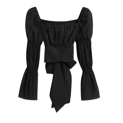 Aiertu Backless Sexy Vintage Fairy Dress Women Sweet Elegant Princess Evening Party Dresses Female Casual Korean Long Sleeve Chic Dress Aiertu
