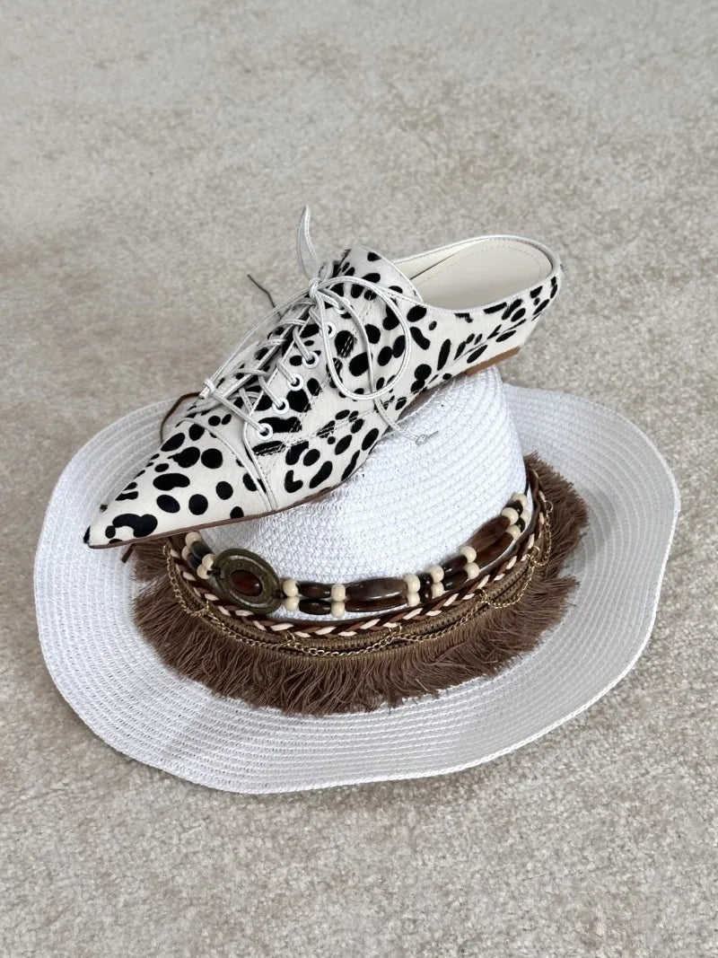 AIERTU  -  Fashion Women Shoes Retro Leopard Print Mueller Slippers for Woman Comfort Pointed Tip Casual Shoes Designer Shoes Zapatos Mujer Aiertu