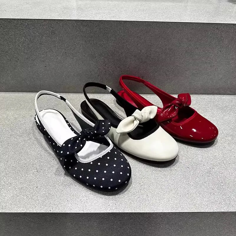 AIERTU  -  New Women's Shoes Exquisite French Flat Bottom Sandals for Woman Fashion Round Head Casual Shoes Designer Shoes Sandalias Mujer Aiertu