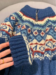 Japanese Retro Thicken Knitted Cardigan Women Turtleneck Sweater Autumn Winter Loose Soft Warm Coats Women's Knitwear Tops Aiertu