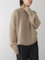 Aiertu WINTER OUTFITS Sweaters Women Winter Long Sleeve Top Korean Fashion Turtleneck Pullover Knitwear Oversized Women's Clothing Aiertu