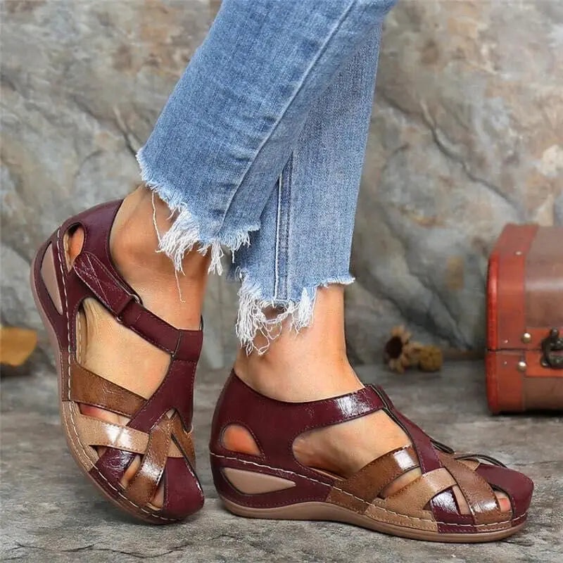 Aiertu Fashion Women Sandals Waterproo Sli on Round Female  Slippers Casual Comfortable Outdoor Fashion Sunmmer Plus Size Shoes Women Aiertu