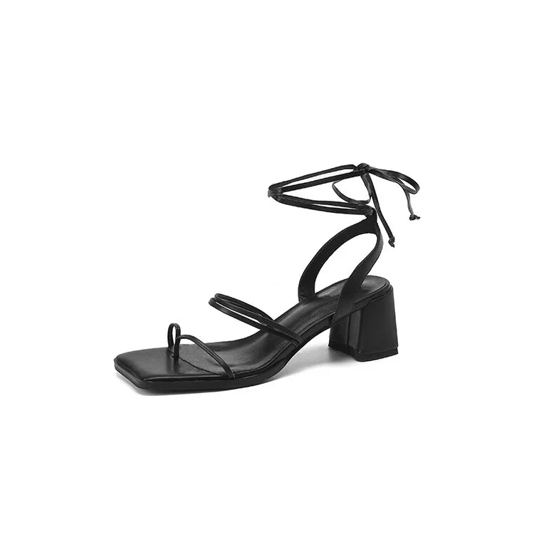 Aiertu  Summer Women Shoes Sexy High Heel Women Sandals Straps Chunky Heel Shoes for Women Fashion sandalias Aiertu