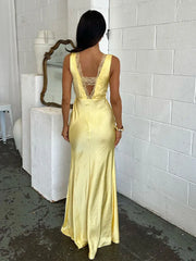 Aiertu Fashion V-neck Sleeveless Maxi Dress For Women Summer Backless Bodycorn Banquet Lace Vestidos Lady Party Elegant Long Robe Aiertu