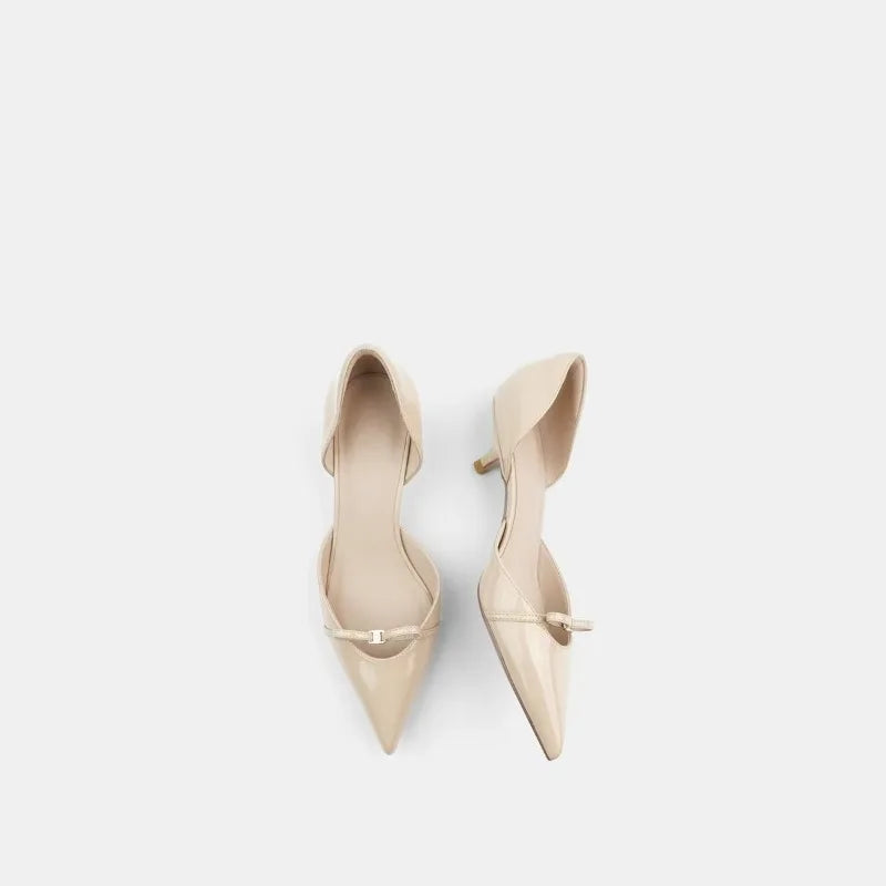 AIERTU  -  Women's Shoes Elegant French Pointed Tip High Heels for Woman Exquisite Patent Leather Casual Shoes Designer Shoes Zapatos Mujer Aiertu