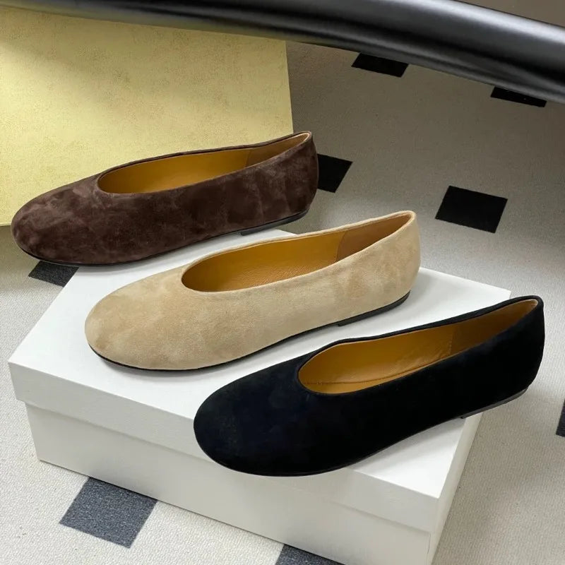 AIERTU  -  Retro Women's Mary Jane Shoes Exquisite Suede Casual Shoes for Woman Comfort Shallow Flat Shoe Designer Shoes Zapatos De Mujer Aiertu