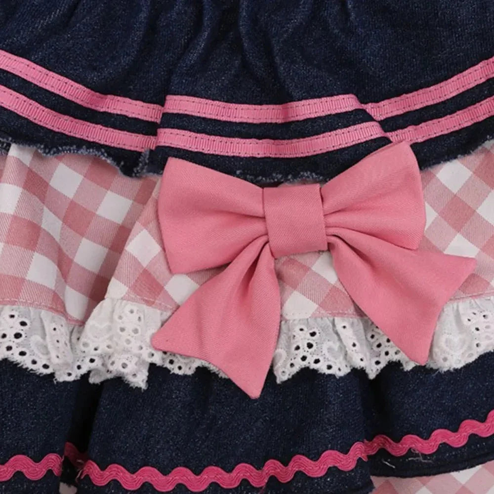 Aiertu - Midday Picnic in the Daisy Fields Skirt  Kawaii Academia Y2K Cottagecore Coquette Fairycore Dollette Princesscore Bottoms Aiertu