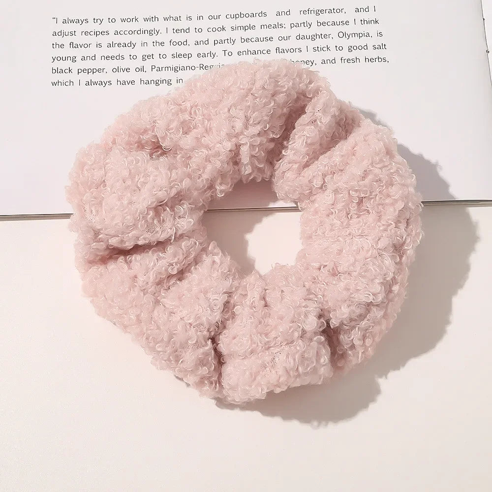 Aiertu Autumn Winter New Sweet Plush Soft Girls' Women Pompom Hair Ties Elastic Hair Band  Ropes  Accessories Headwear aiertu