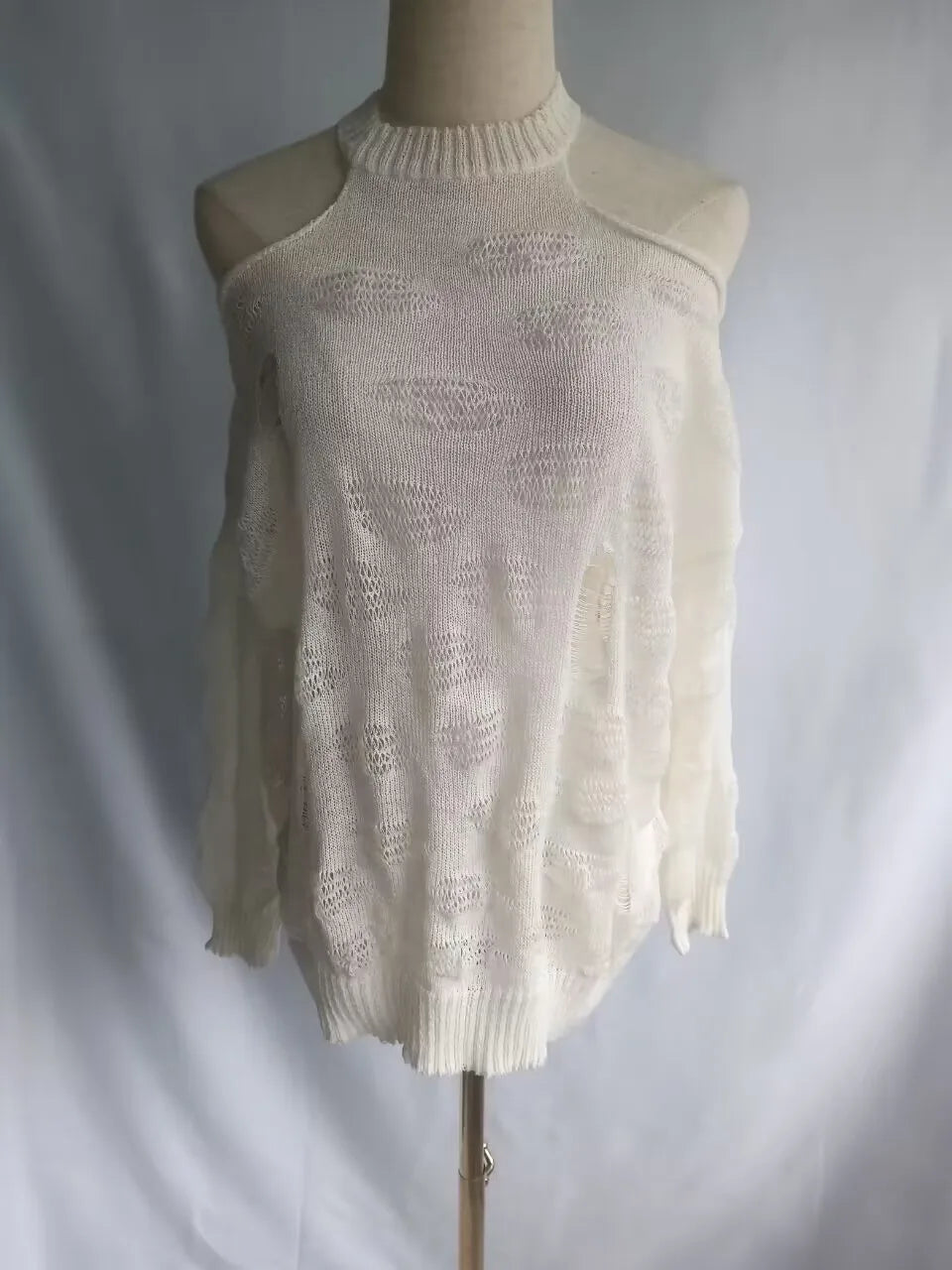 Aiertu Grunge Loose Women Sweaters Y2k Aesthetic Hollow Out Thin Pullovers 2024 Spring Long Sleeve Fashion Casual Kniited Tops Sexy Aiertu