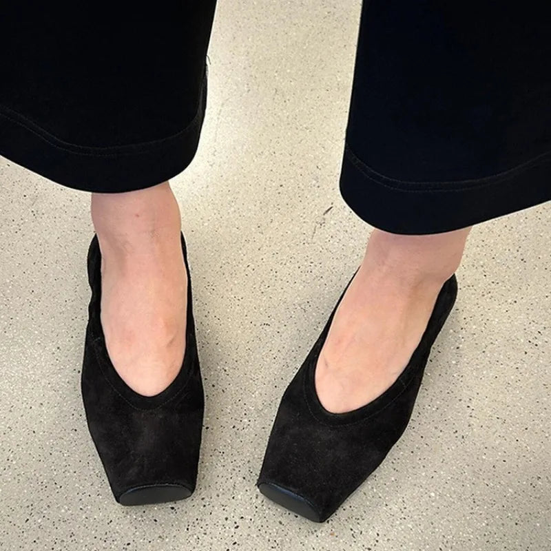 AIERTU  -  New Womens Mary Jane Shoes Exquisite Square Head Casual Shoes for Woman Fashion Ballet Flat Shoe Designer Shoes Zapatos De Mujer Aiertu