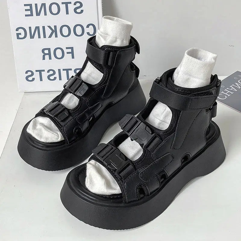 Aiertu Platform Sandals Fashion Women's Shoes Summer New Girls Sports Sexy Open Toe Beach Sandals Casual All-match Dress Shoes Aiertu
