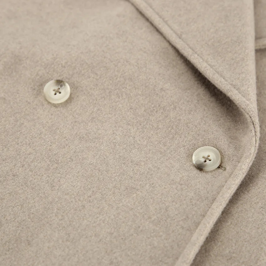 Autumn and Winter New Lapel Loose Casual Jacket Fashion Temperament Coat Women's Clothing Aiertu