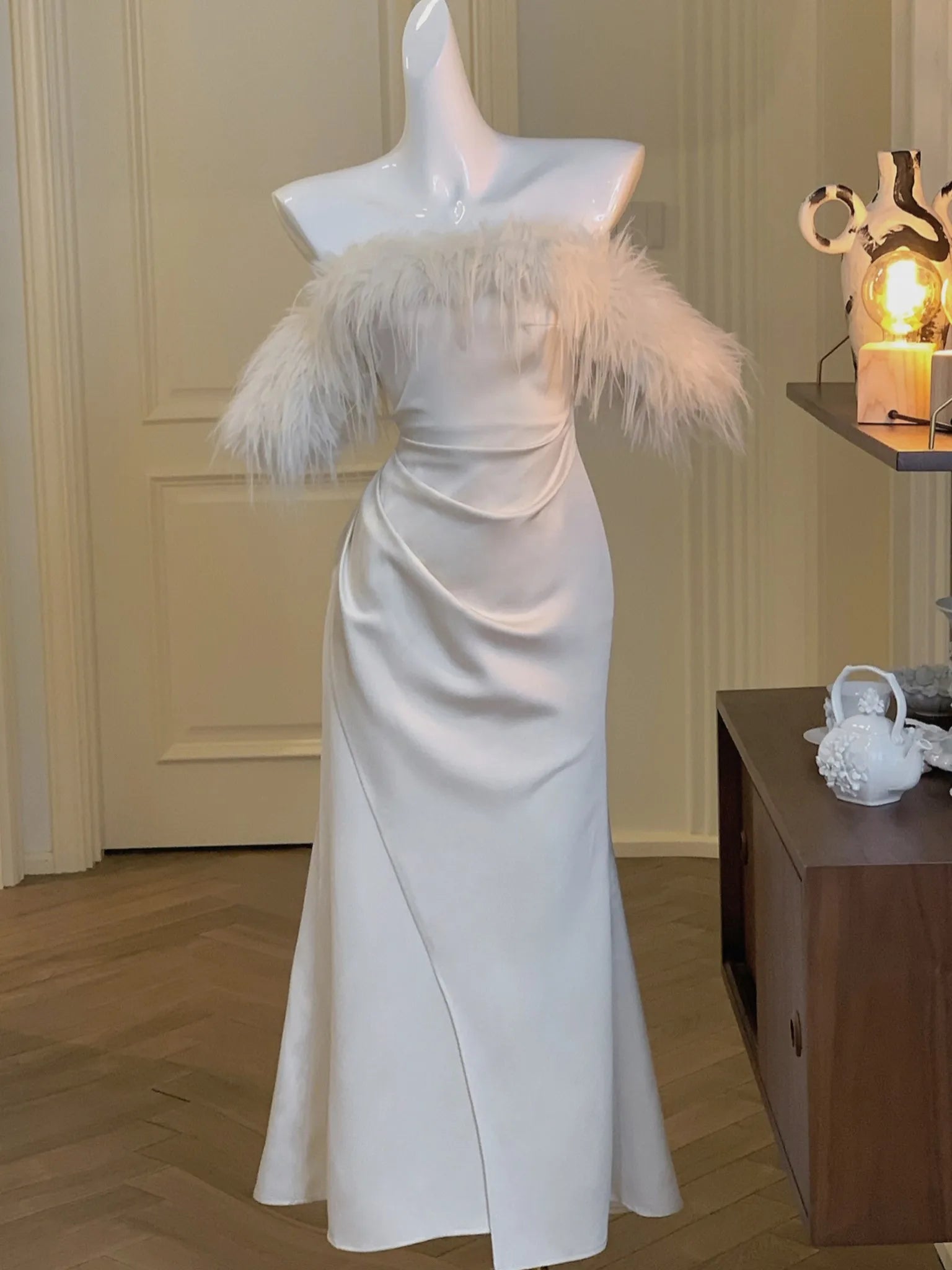 France Vintage Luxury Wedding Formal Occasion Dresses Women Autumn New Sexy Bodycon Bandage Party Robe Female Winter Clothes Aiertu