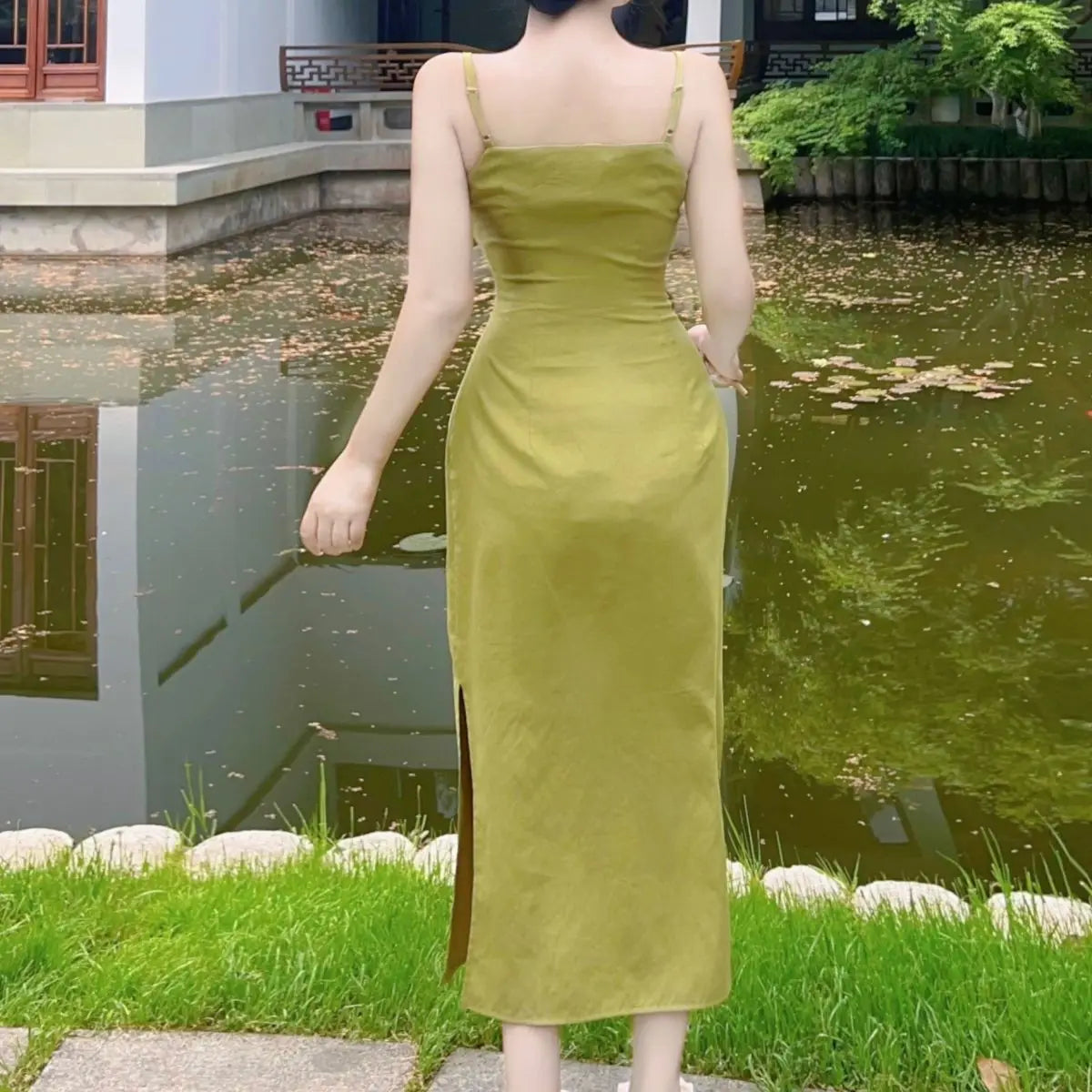 Aiertu Vintage Elegant Long Dresses Women Casual Slim Korean Party Holiday Dresses Female 2024 Summer One-piece Dress Beach Fashion Y2k Aiertu