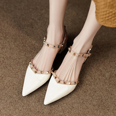 High Quality Summer Ladies Shoes Classic Rivet Design Women's Slingback Sandals Casual Fashion Girls Dating Shoes Zapatos Aiertu