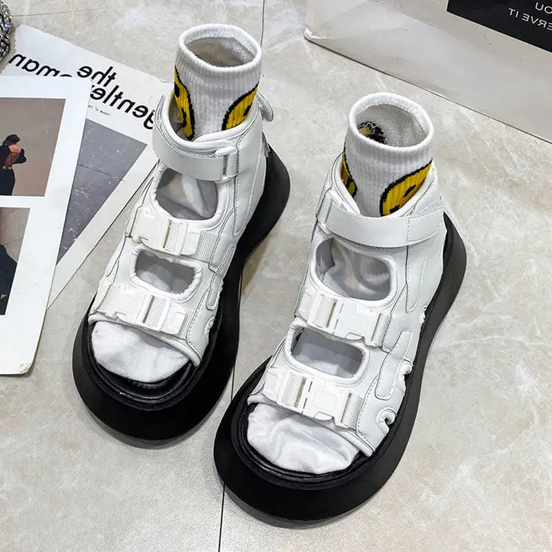 Aiertu Platform Sandals Fashion Women's Shoes Summer New Girls Sports Sexy Open Toe Beach Sandals Casual All-match Dress Shoes Aiertu