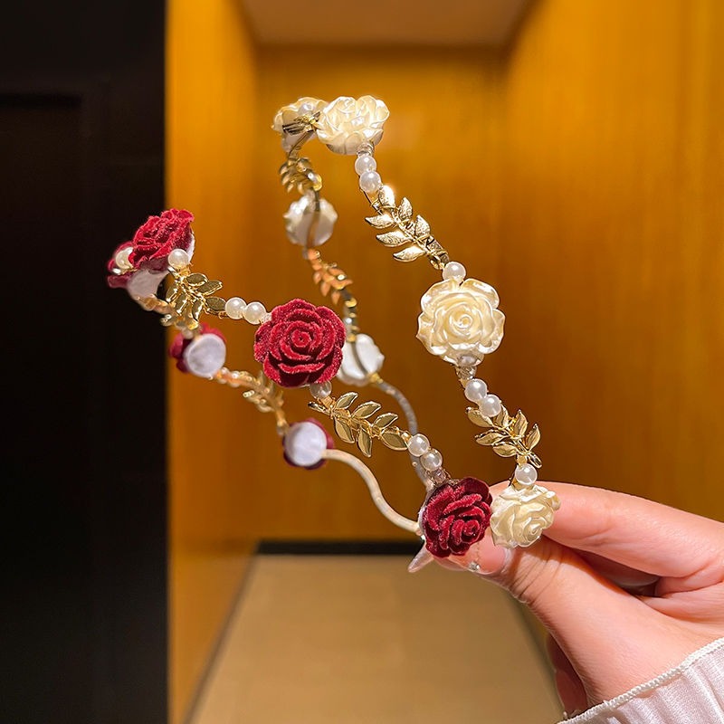 Aiertu - Rosamae Headband Hair Accessory Kawaii Academia Y2K Cottagecore Coquette Fairycore Dollette Princesscore Aiertu