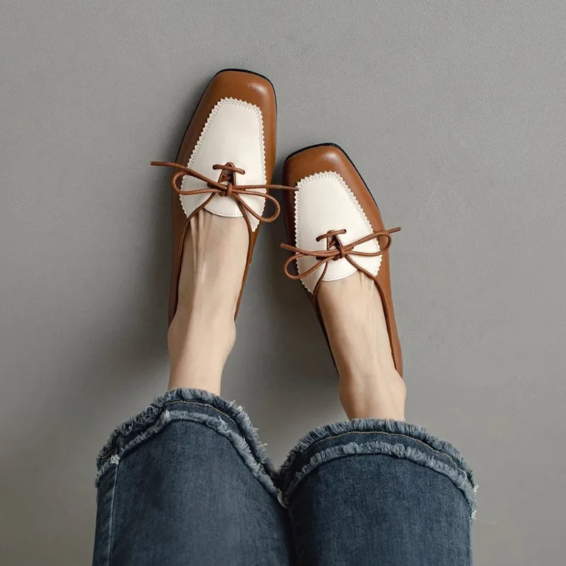 AIERTU  -  Classic Women's Shoes Retro Luxury Genuine Leather Loafers for Woman Exquisite Britain Casual Shoes Designer Shoes Zapatos Mujer Aiertu