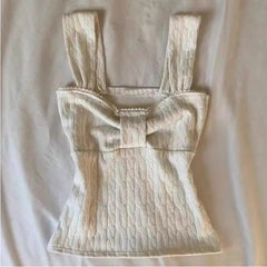 AIERTU  -  Lace Bow Y2K Versatile Tank Top Summer New Women Fashionable Sweet Versatile Multiple Styles Comfortable Skin Friendly Camisole Aiertu