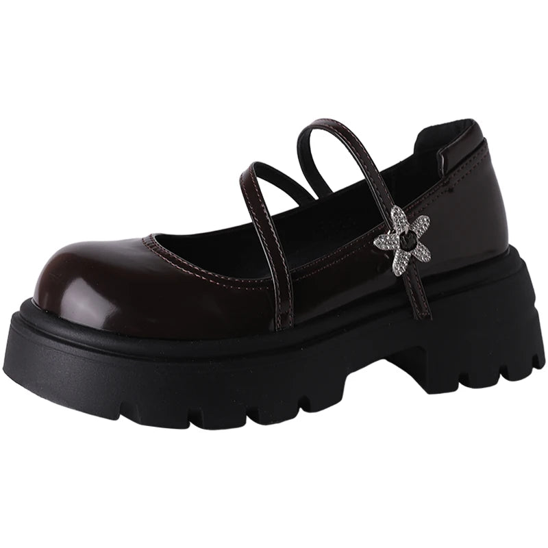 Aiertu Back  to school Designer Platform Heel Women Mary Jane Shoes Fashion Shallow Round Toe Autumn Ladies Dancing Party Prom Pumps Aiertu