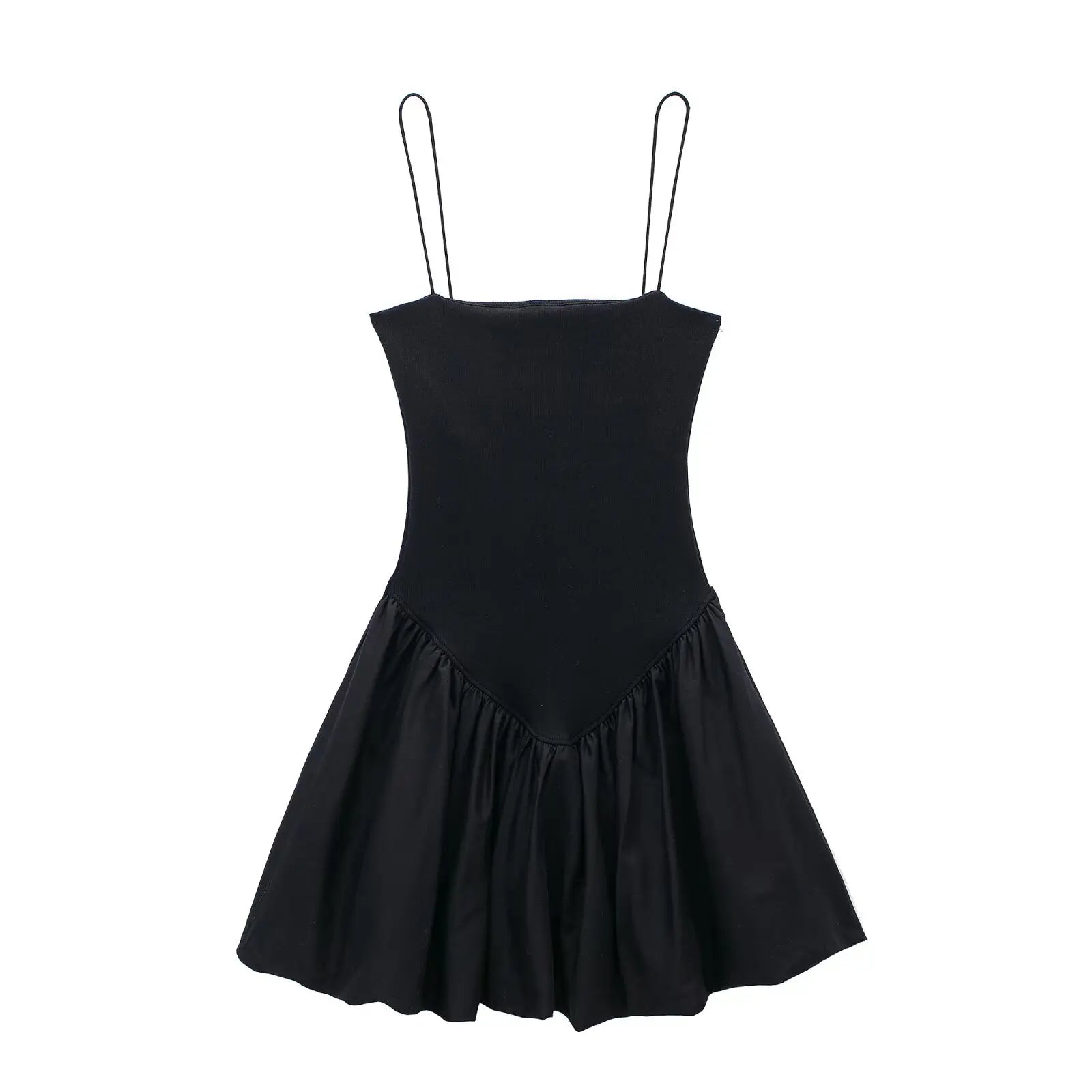 AIERTU  -  Vintage Casual Chic Solid Cami Short Draped Ball Gown Women's Summer Mini Beach Dress  Fashion New Vestidos Aiertu