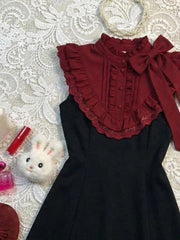 AIERTU  -  Gentle Sweet Sexy Dress Bow Ruffle 2000s Summer Korea Harajuku Aesthetic Femme Women Clothes Slim Girdling Waist Lace Tank Dress Aiertu