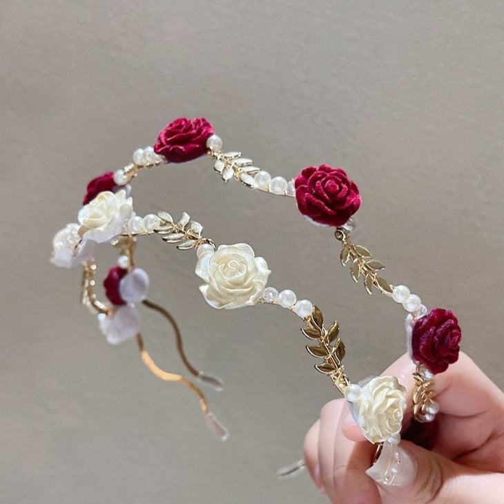 Aiertu - Rosamae Headband Hair Accessory Kawaii Academia Y2K Cottagecore Coquette Fairycore Dollette Princesscore Aiertu